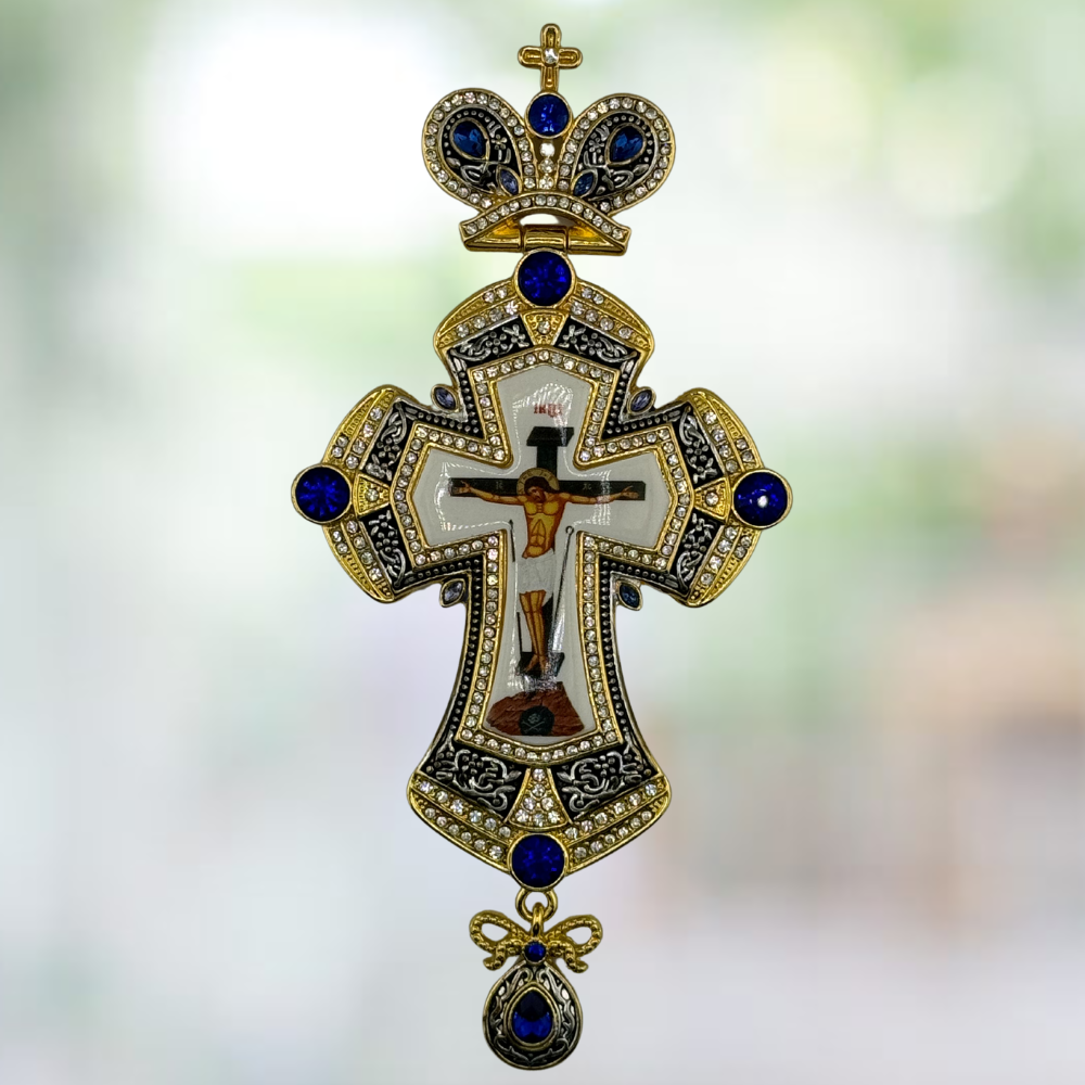 Orthodox Pectoral Cross with Panagia for Bishop Orthodox Pectoral Cross with Panagia for Bishop